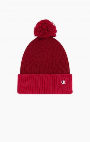 Chapeaux Champion Embroidered C Logo Hat Femme Rouge | 3245-LKZFR