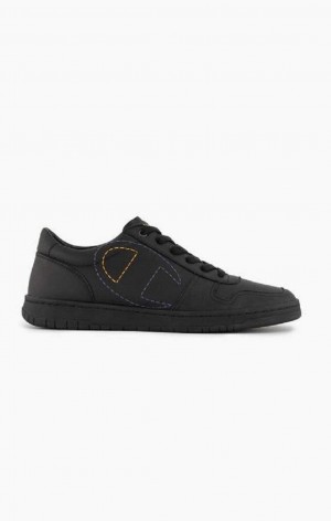 Chaussures de Sport Champion 919 Low Logo Outline Trainers Homme Noir | 8056-FVKPG