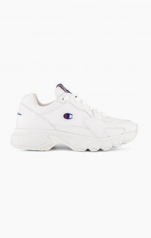 Chaussures de Sport Champion CWA Cuir C Trainers Femme Blanche | 8723-WFQJN