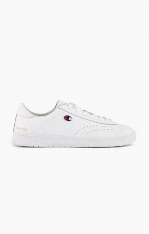 Chaussures de Sport Champion Club Court Colour Back Tab Trainers Homme Blanche | 5893-RBTYI