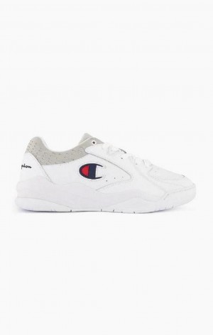 Chaussures de Sport Champion Zone Low Trainers Homme Blanche | 6027-BMZVO