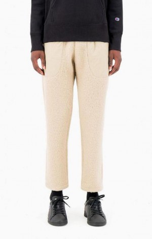 Pantalon Jogger Champion C Logo Droit-Leg Pants Homme Beige | 8740-TQIFZ