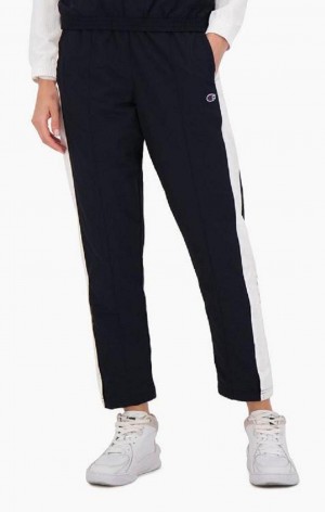 Pantalon Jogger Champion Colour Block Popper Piste Pants Femme Noir | 7103-BTMUR