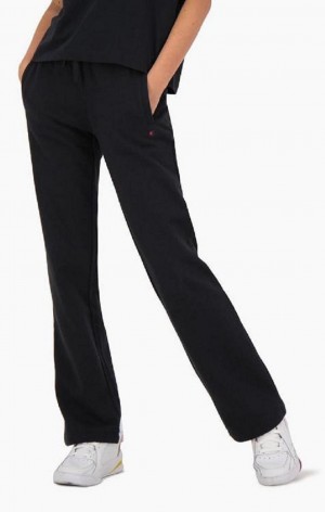 Pantalon Jogger Champion Droit Leg Coton Fleece Joggers Femme Noir | 9083-KVLMY