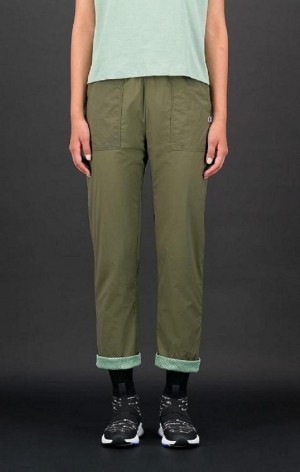 Pantalon Jogger Champion Legere Cargo Pants Femme Vert | 0947-CJFLE