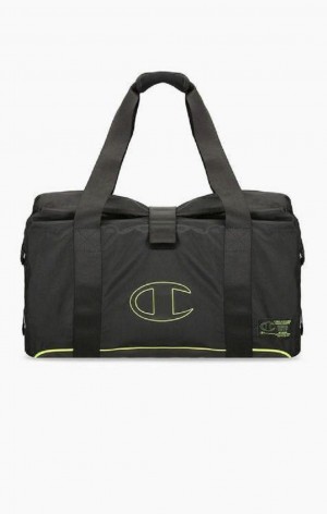 Sacs Champion Roll Top Neon Outline C Logo Duffle Bag Homme Noir | 6924-ENKAR