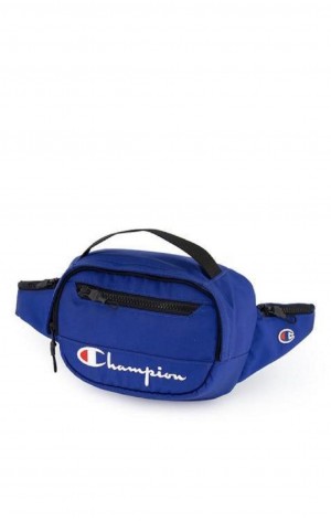 Sacs Champion Script Logo Zip Belt Bag Femme Bleu | 3209-XQBTC