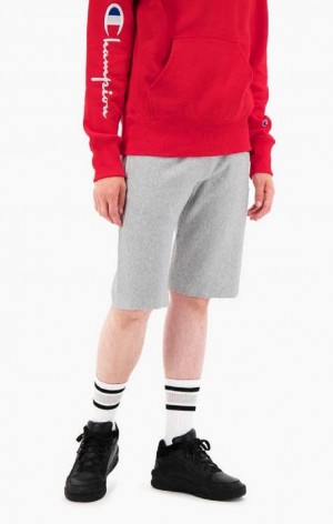 Short Champion Reverse Weave Long Shorts Homme Grise Clair | 3081-YRXQB