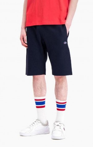 Short Champion Reverse Weave Long Shorts Homme Bleu Foncé | 4581-KRWZB