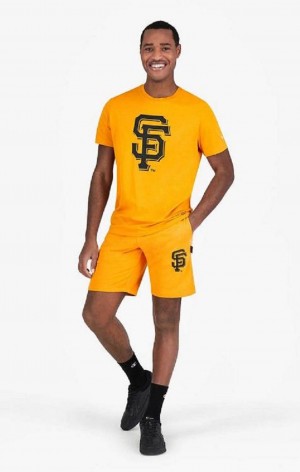 Short Champion San Francisco MLB Shorts Homme Orange | 2304-QJUYT