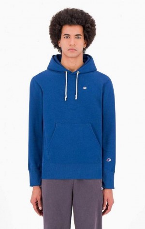 Sweat a Capuche Champion C Logo Reverse Weave Hoodie Homme Bleu | 3691-KLQYE