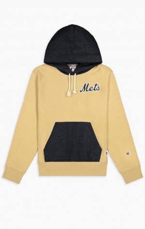 Sweat a Capuche Champion New York MLB Hoodie Homme Beige | 1469-CGVEA