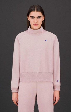 Sweats Champion Double Layer Reverse Weave Sweatshirt Femme Rose | 1835-YZGRD