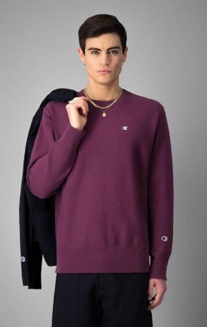 Sweats Champion Reverse Weave Sweatshirt Homme Bordeaux | 8673-WMNTX