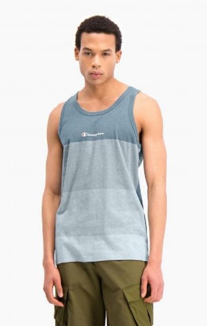 T Shirts Champion Ombré Panelled Tank Top Homme Bleu | 6148-STHFV