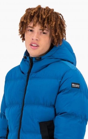 Vestes Champion 1919 Rembourré Jacket Homme Bleu | 2394-POSNJ