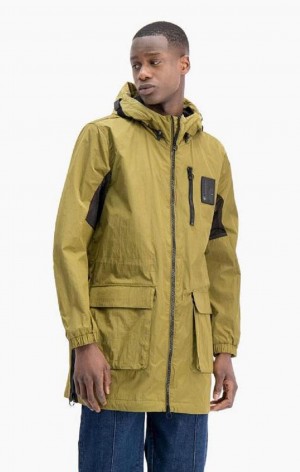 Vestes Champion Cargo Pocket Encapuchonné Coat Homme Vert Olive Vert | 2965-KEHBV