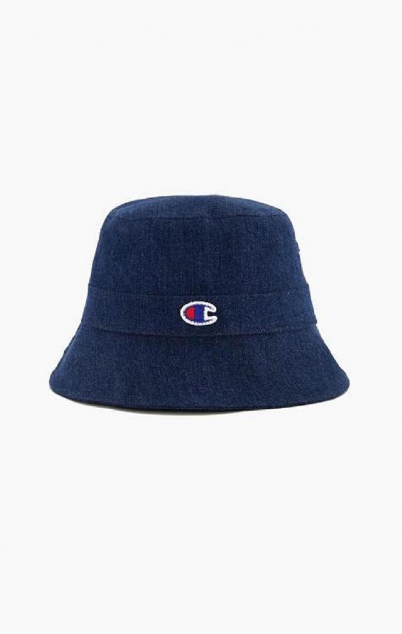 Chapeaux Champion C Logo Patch Bucket Hat Homme Turquoise Bleu | 6597-RJLME