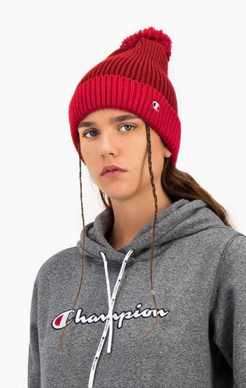 Chapeaux Champion Embroidered C Logo Hat Femme Rouge | 3245-LKZFR