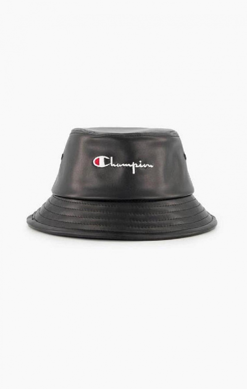 Chapeaux Champion Embroidered Script Logo Bucket Hat Homme Noir | 4968-YOHVP