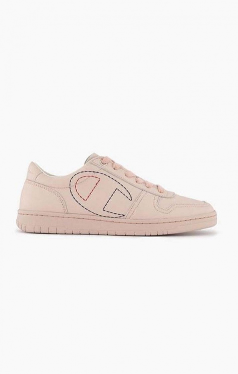 Chaussures de Sport Champion 919 Low Logo Outline Trainers Femme Rose | 0256-ZNLQB