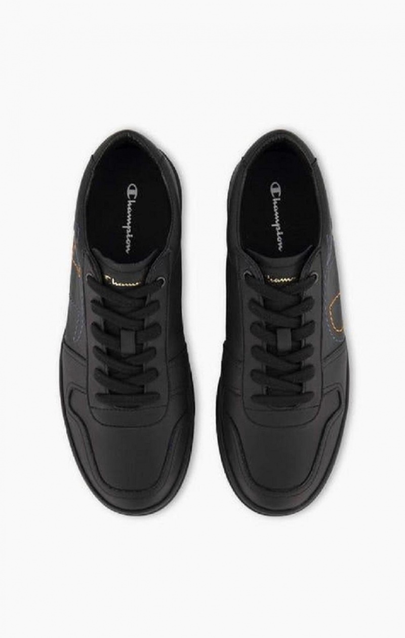 Chaussures de Sport Champion 919 Low Logo Outline Trainers Homme Noir | 8056-FVKPG