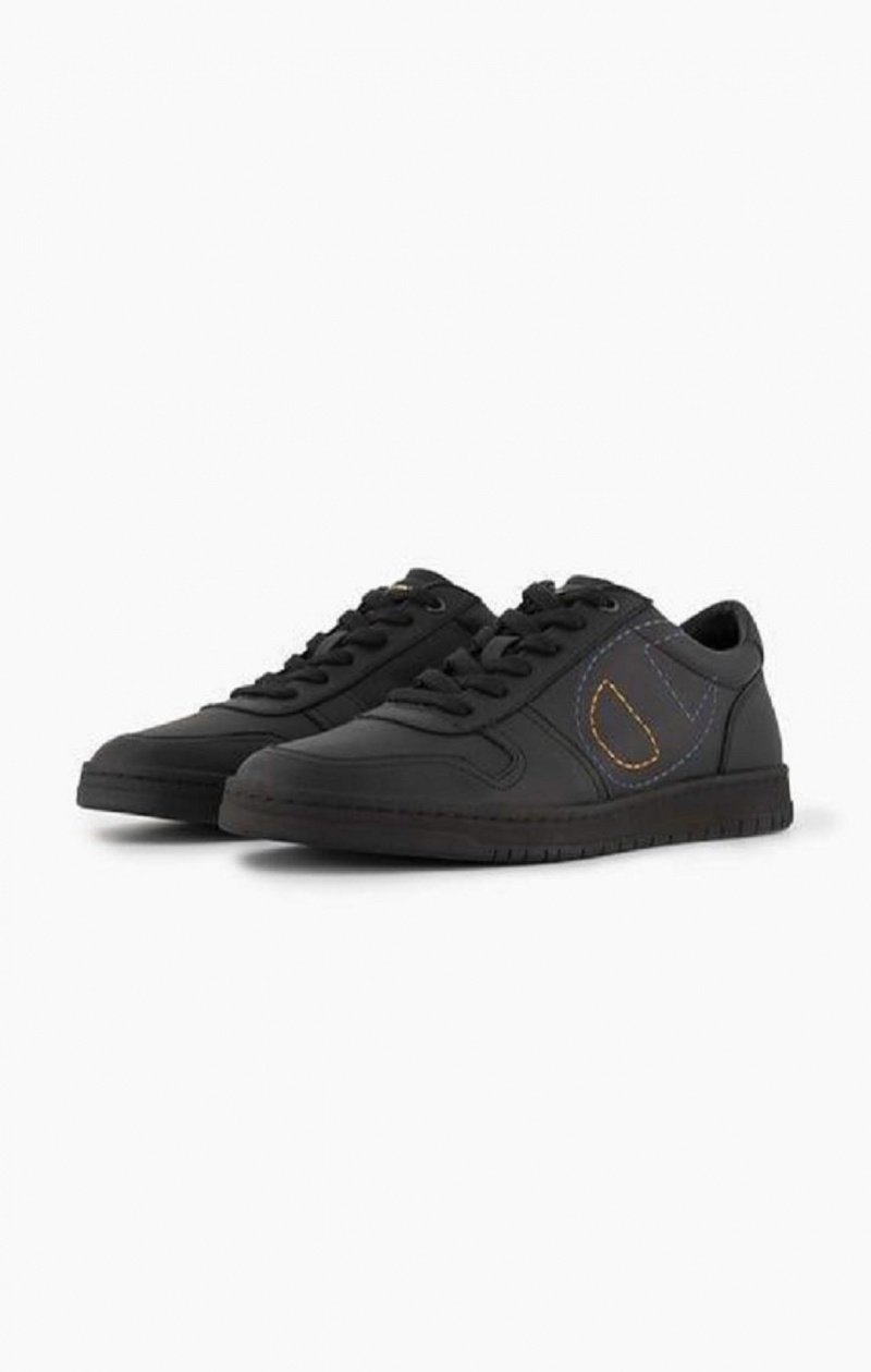 Chaussures de Sport Champion 919 Low Logo Outline Trainers Homme Noir | 8056-FVKPG