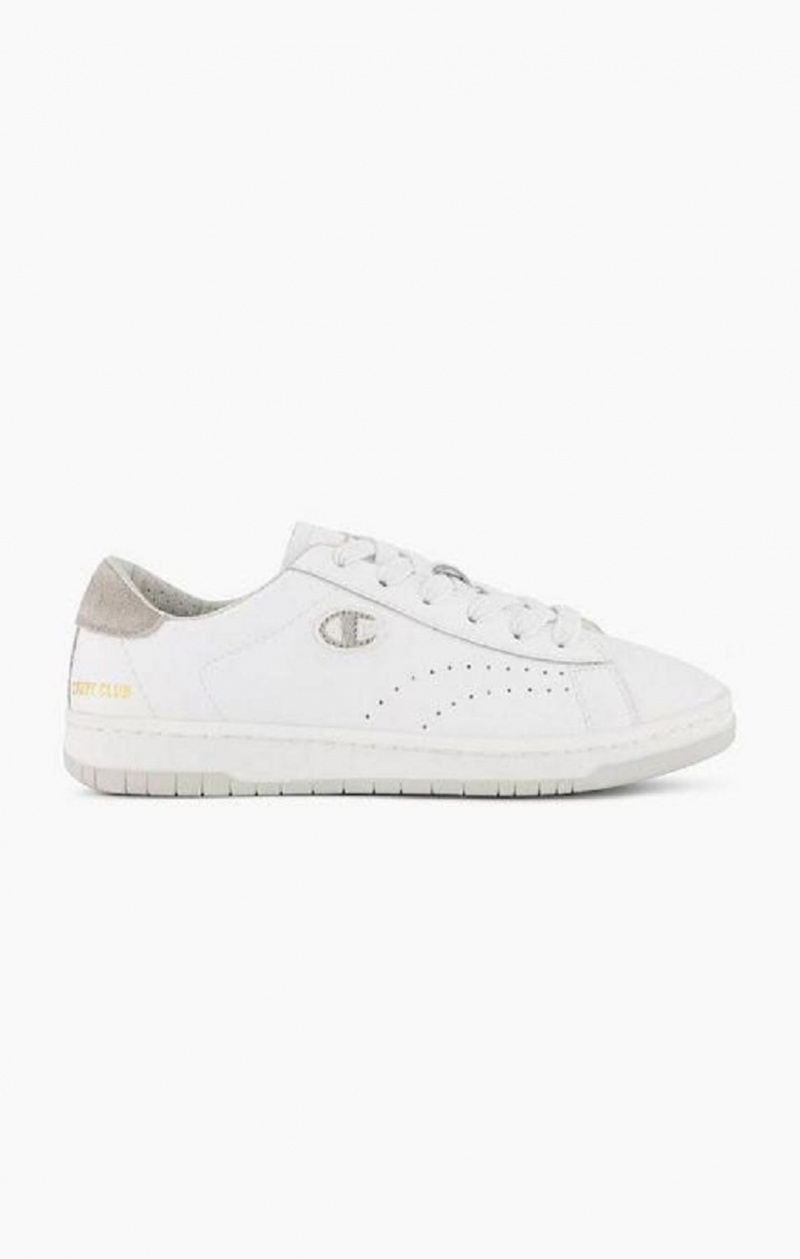 Chaussures de Sport Champion Club Court Colour Back Tab Trainers Femme Blanche | 7309-KTUHG