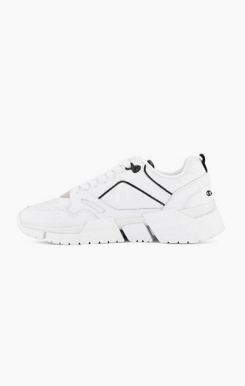 Chaussures de Sport Champion Lander Cuir Trainers Femme Blanche | 6920-IWHUZ