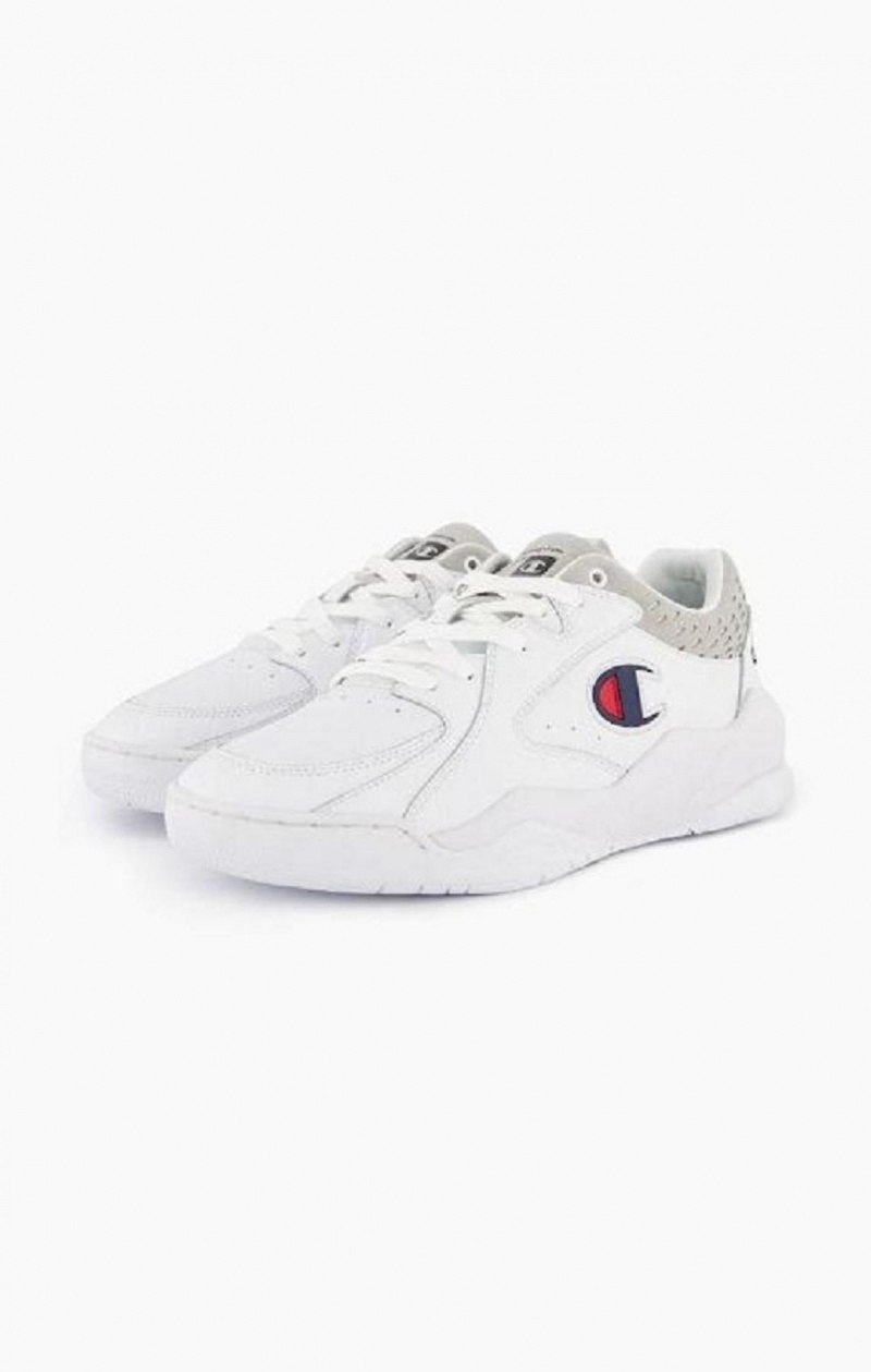 Chaussures de Sport Champion Zone Low Trainers Homme Blanche | 6027-BMZVO