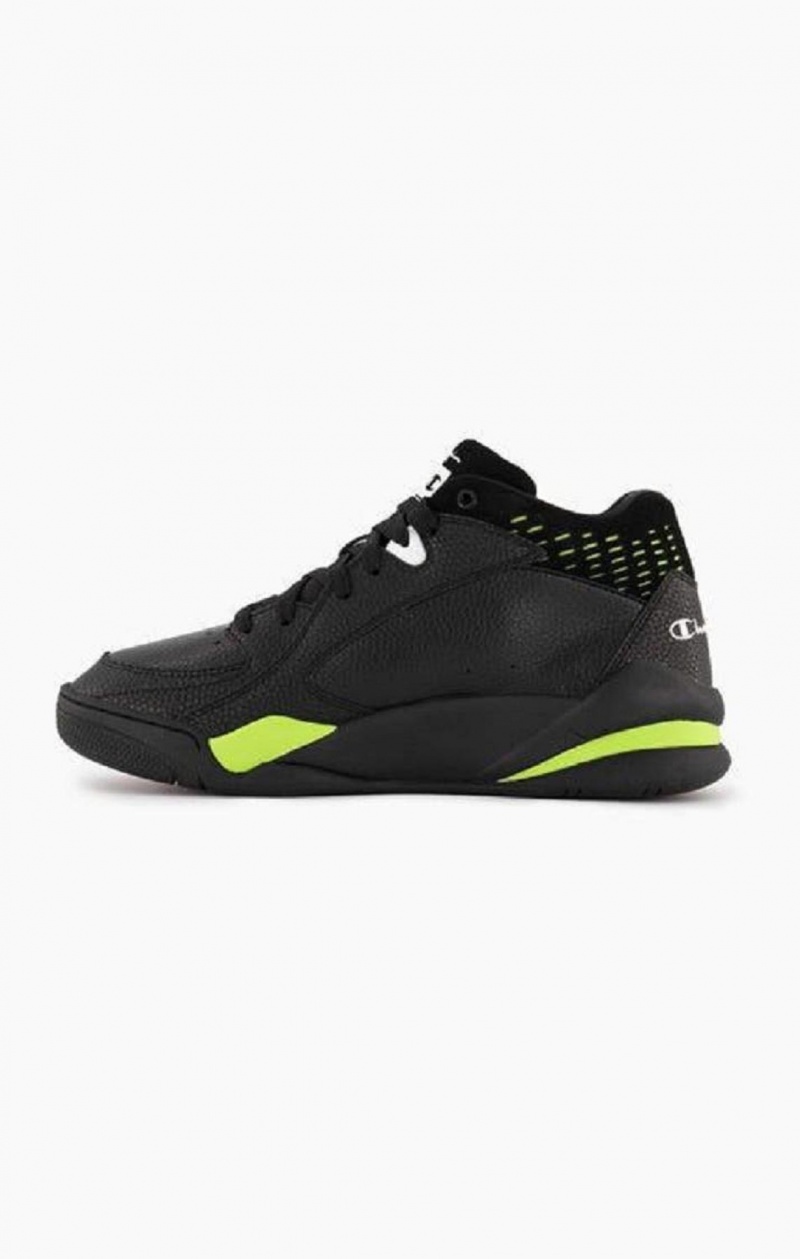 Chaussures de Sport Champion Zone Mid 90's Trainers Femme Noir | 8165-ANYJL