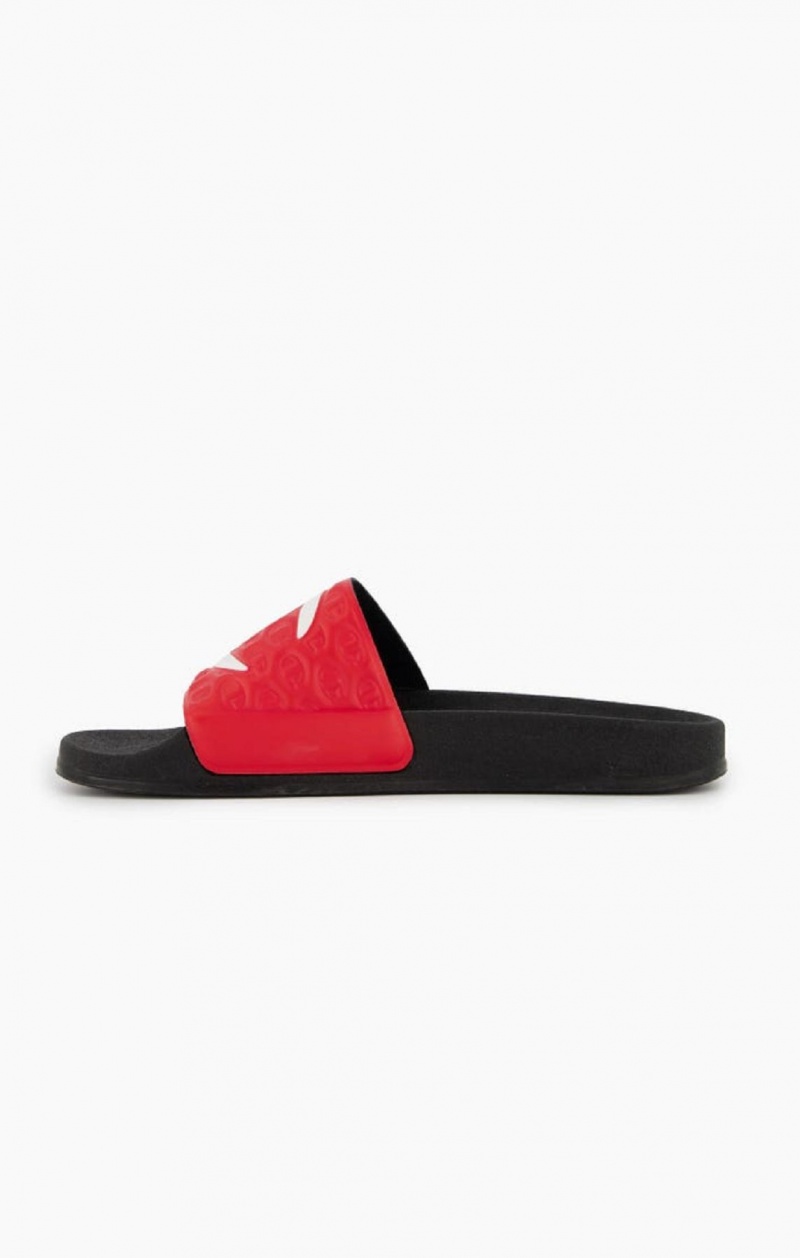 Claquette Champion C Patch Pool Slides Homme Rouge | 8295-PRDCV