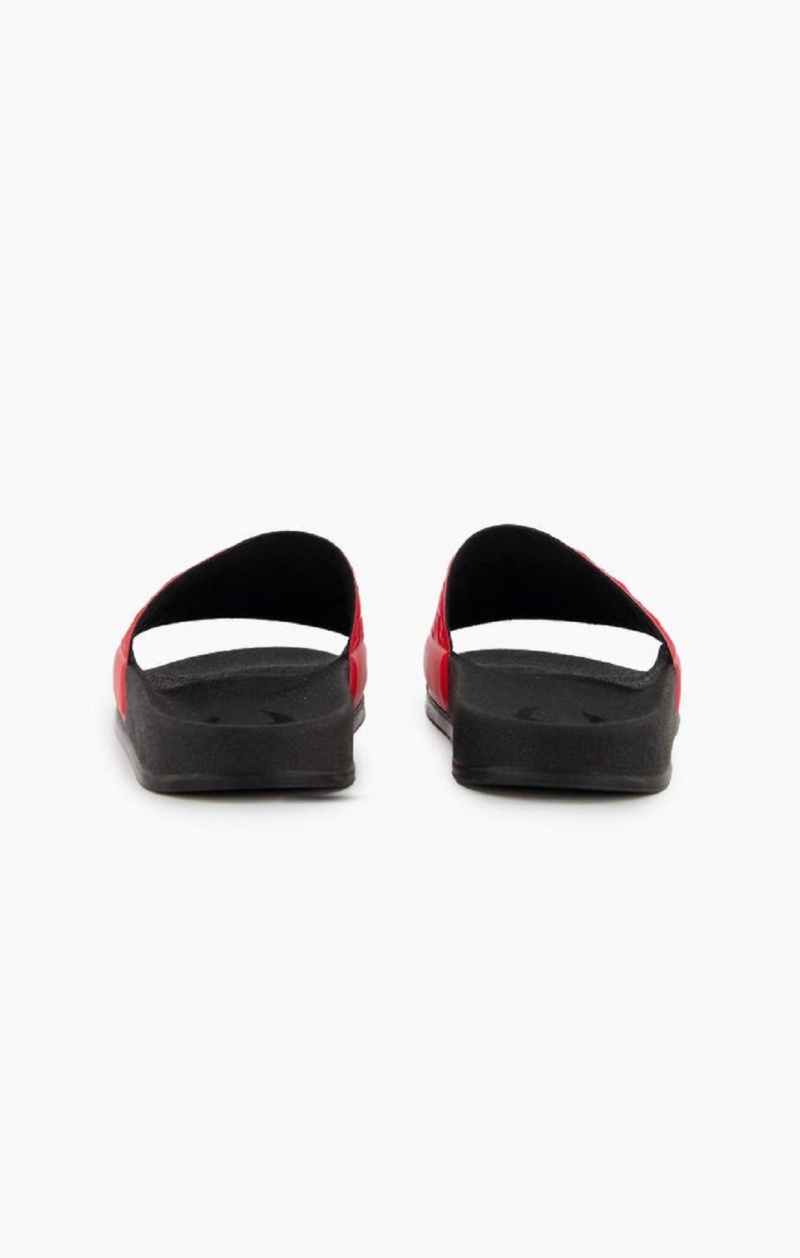 Claquette Champion C Patch Pool Slides Homme Rouge | 8295-PRDCV