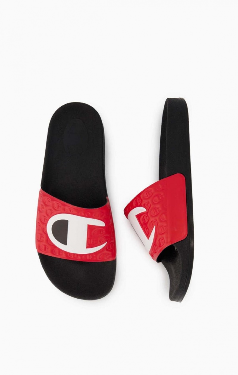 Claquette Champion C Patch Pool Slides Homme Rouge | 8295-PRDCV