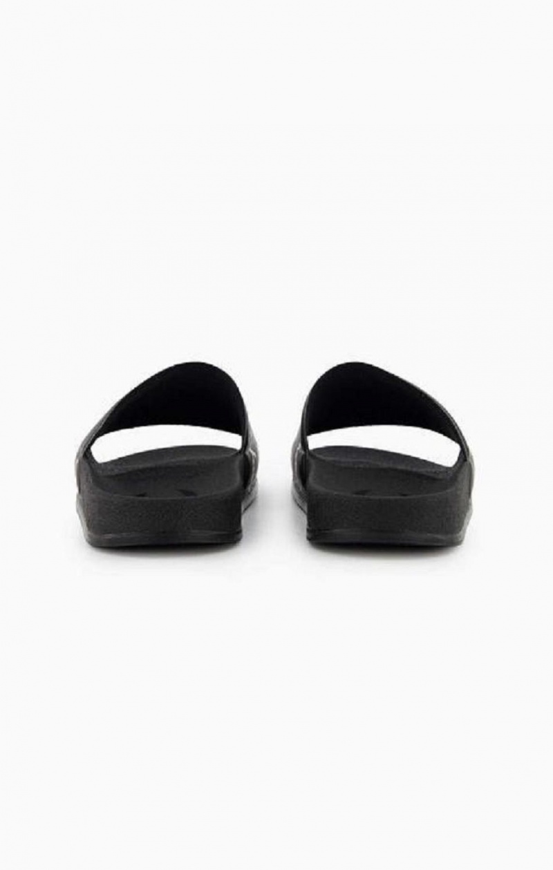 Claquette Champion Repeat Script Logo Print Pool Slides Homme Noir | 0426-IZYDM