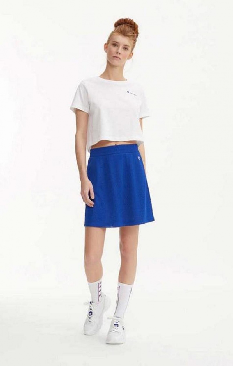 Jupes Champion Mesh Tennis Mini Skirt Femme Bleu | 1740-KIFWG