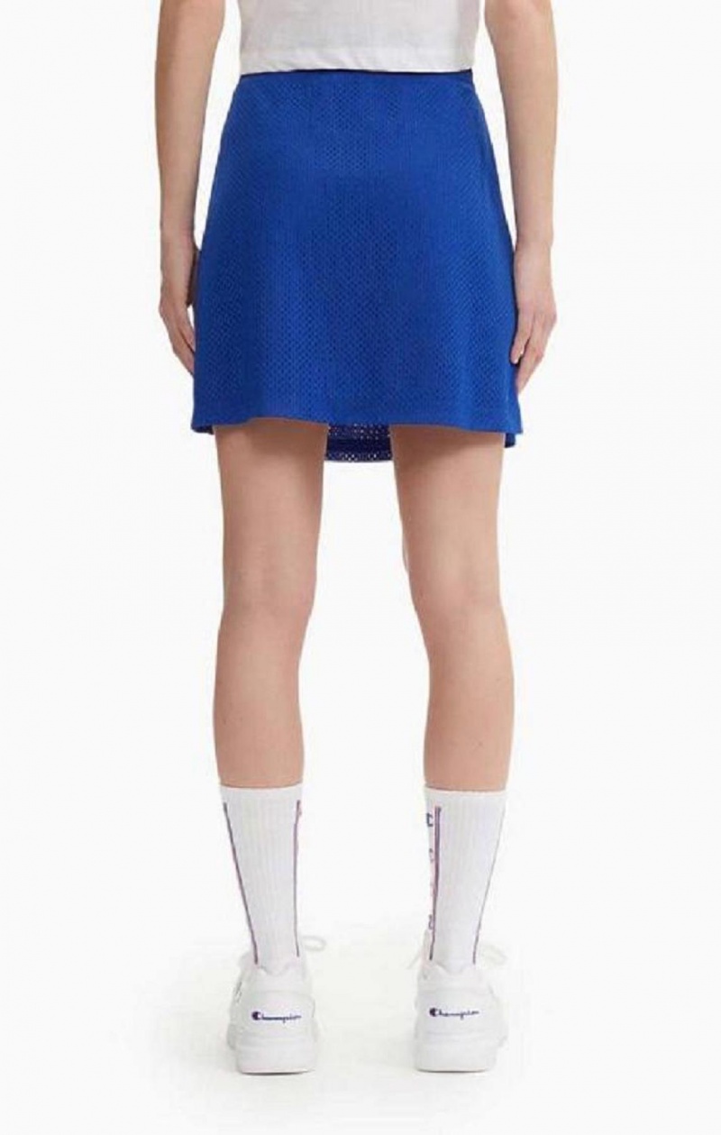 Jupes Champion Mesh Tennis Mini Skirt Femme Bleu | 1740-KIFWG