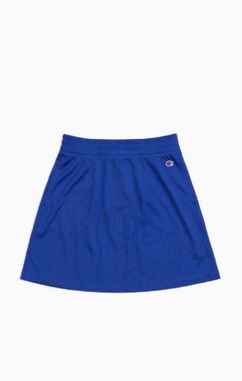 Jupes Champion Mesh Tennis Mini Skirt Femme Bleu | 1740-KIFWG