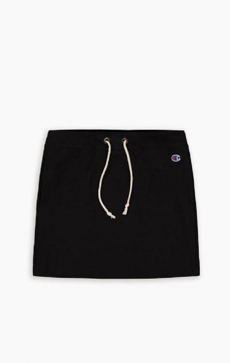 Jupes Champion Stretch Reverse Weave Sweat Skirt Femme Noir | 3025-ZLDMC