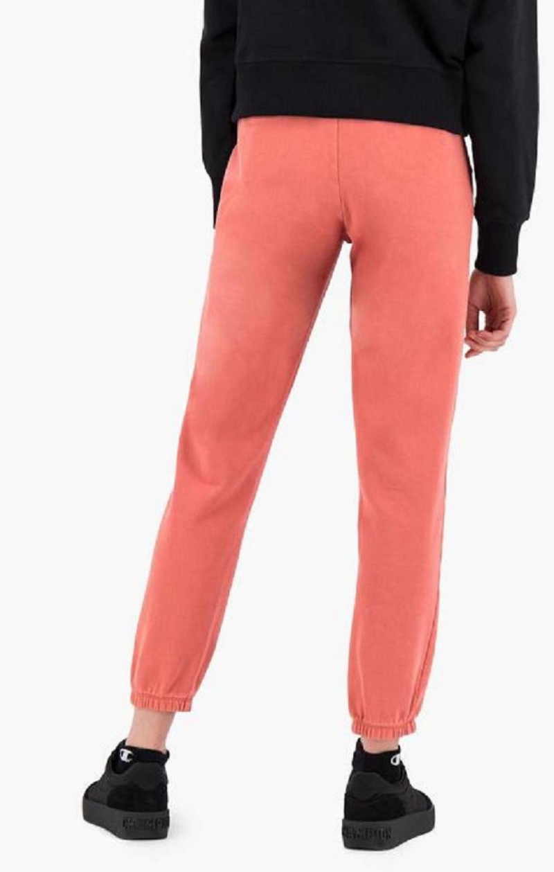 Pantalon Jogger Champion Acid Wash High Taille Joggers Femme Rose | 8241-EGCRT