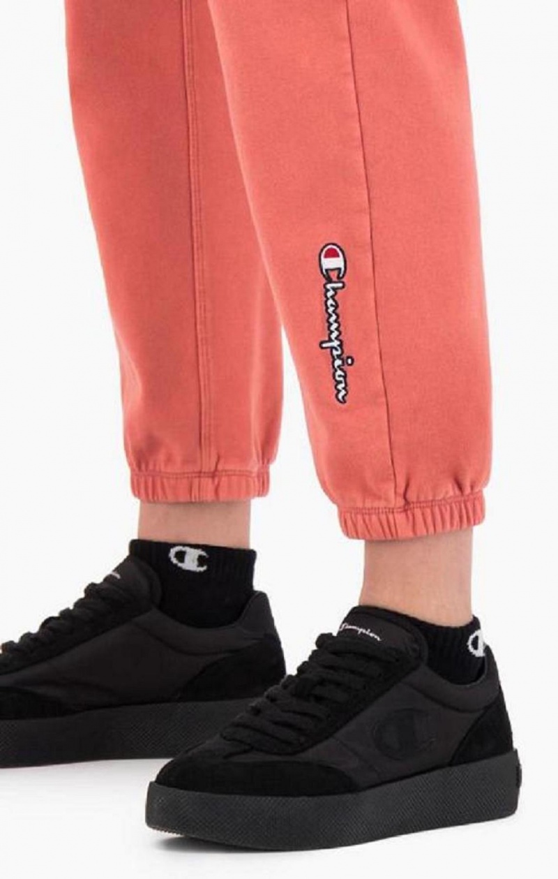 Pantalon Jogger Champion Acid Wash High Taille Joggers Femme Rose | 8241-EGCRT