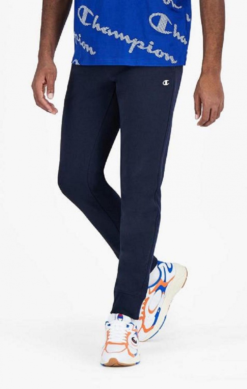 Pantalon Jogger Champion C Logo Detail Cuffed Joggers Homme Bleu Foncé | 7928-IMJPN