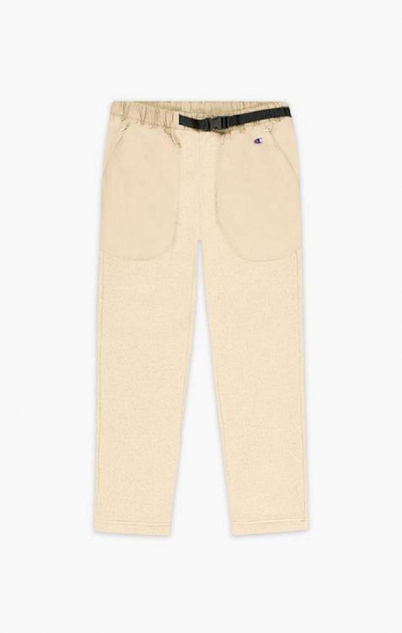 Pantalon Jogger Champion C Logo Droit-Leg Pants Homme Beige | 8740-TQIFZ