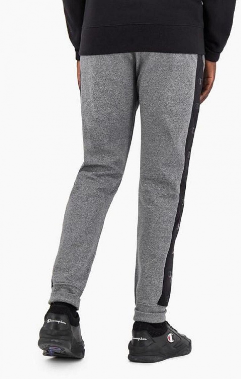 Pantalon Jogger Champion C Logo Tape Fleece Joggers Homme Grise Foncé | 5173-JEYND