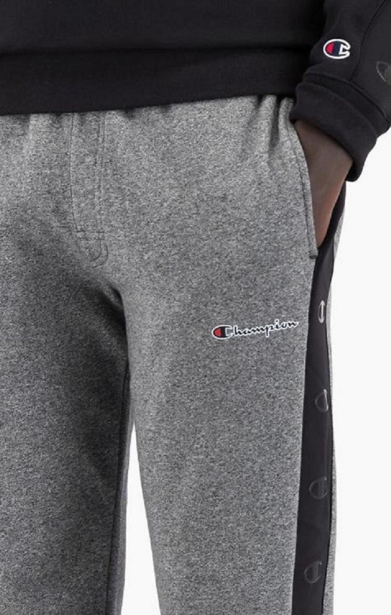 Pantalon Jogger Champion C Logo Tape Fleece Joggers Homme Grise Foncé | 5173-JEYND