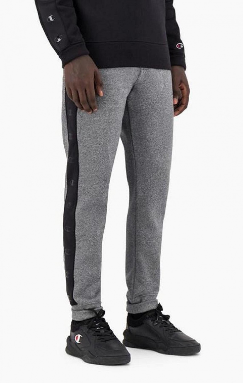 Pantalon Jogger Champion C Logo Tape Fleece Joggers Homme Grise Foncé | 5173-JEYND