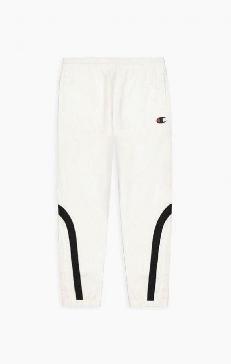 Pantalon Jogger Champion Colour Block Piste Pants Homme Blanche | 2859-RNBWM