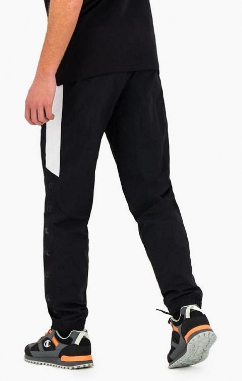 Pantalon Jogger Champion Colour Block Piste Pants Homme Noir | 0397-ZJNDR