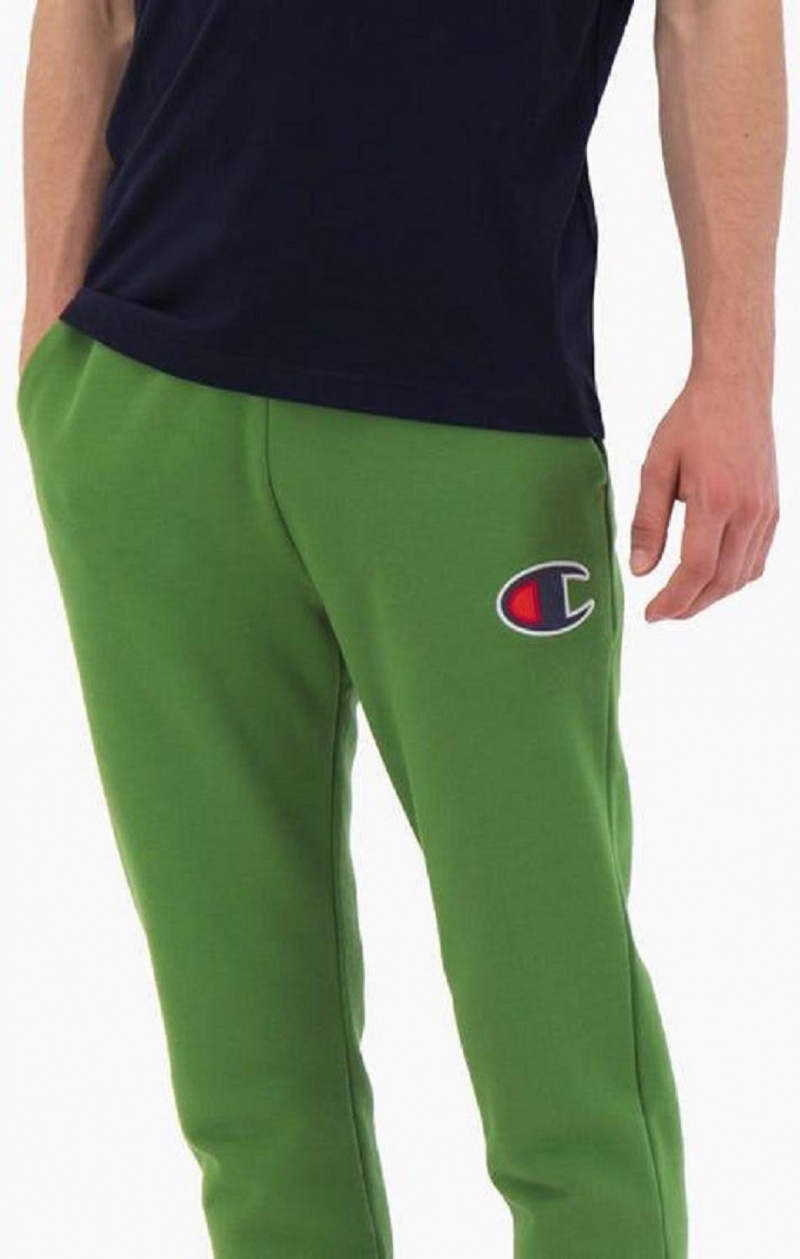 Pantalon Jogger Champion Daim C Coton Terry Cuffed Joggers Homme Vert | 3461-GDIJL