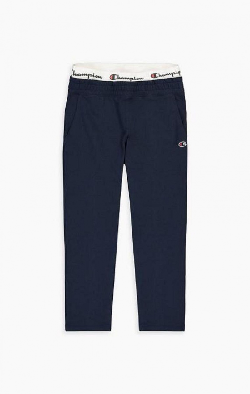 Pantalon Jogger Champion Double Waistband Seam Detail Joggers Femme Bleu Foncé | 9156-GBUOY